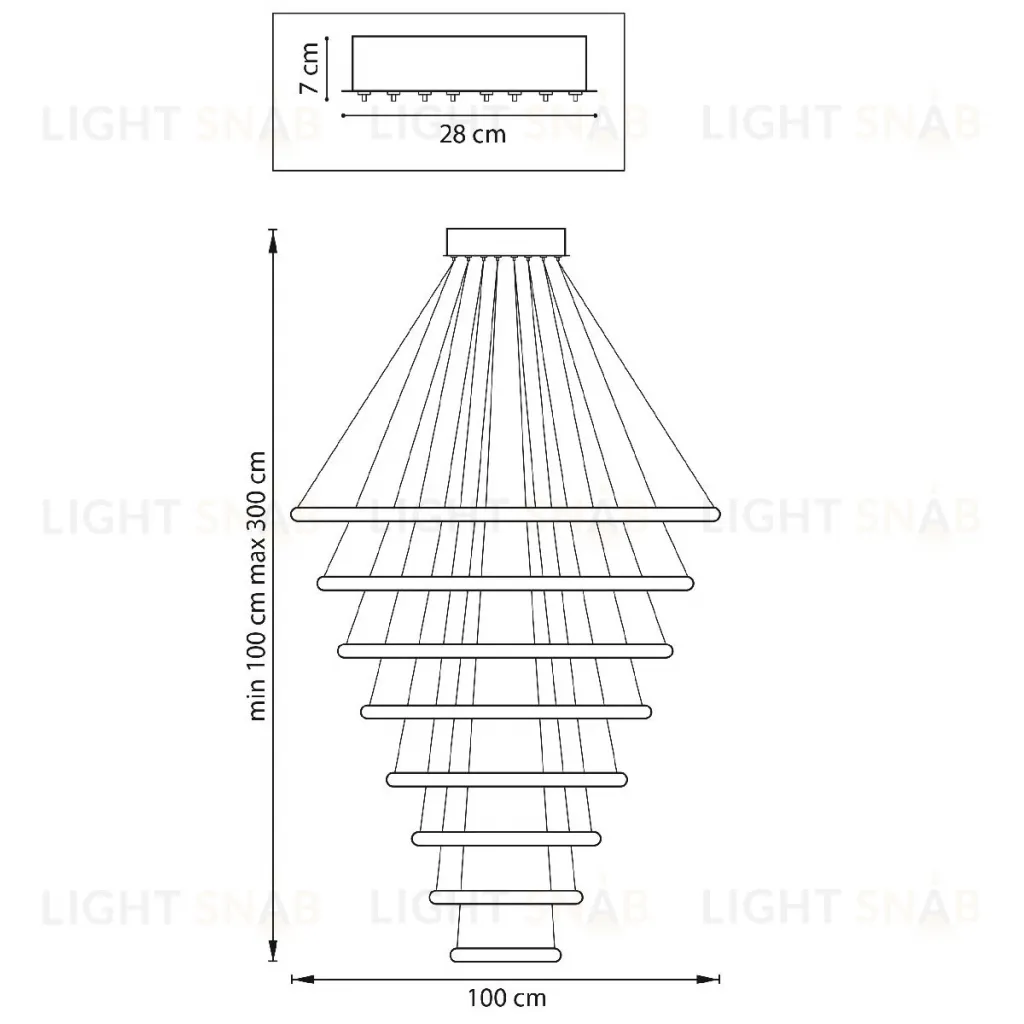 Подвесная люстра Lightstar Rotonda 736483 736483