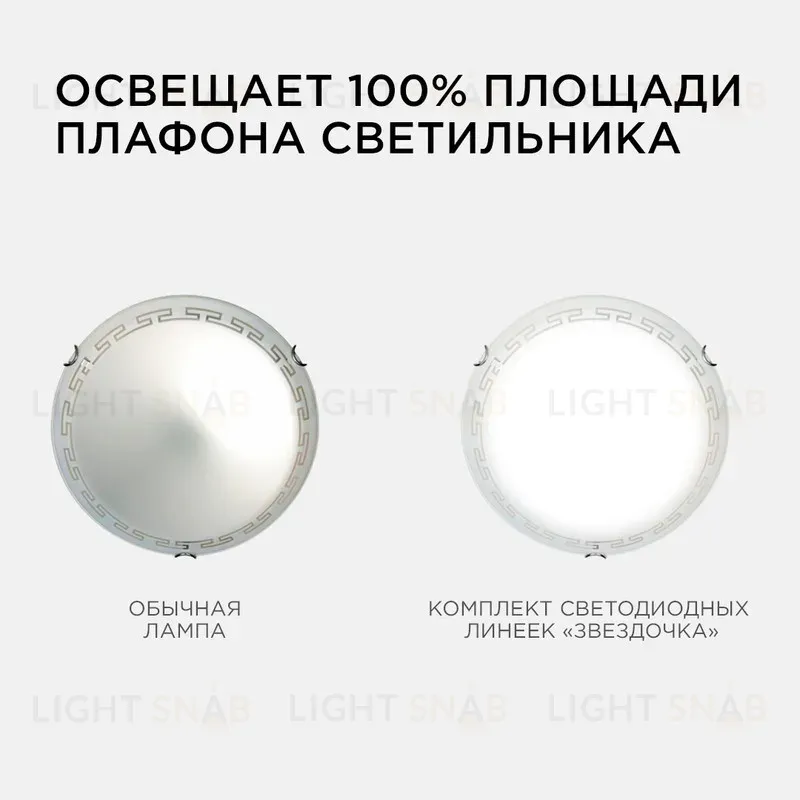 Комплект светодиодных линеек Apeyron Звездочка 220В 5730 8Вт 4000К IP30 02-42 02-42