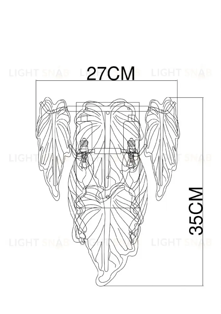 Настенный светильник Arte Lamp Lilly A4070AP-2GO A4070AP-2GO
