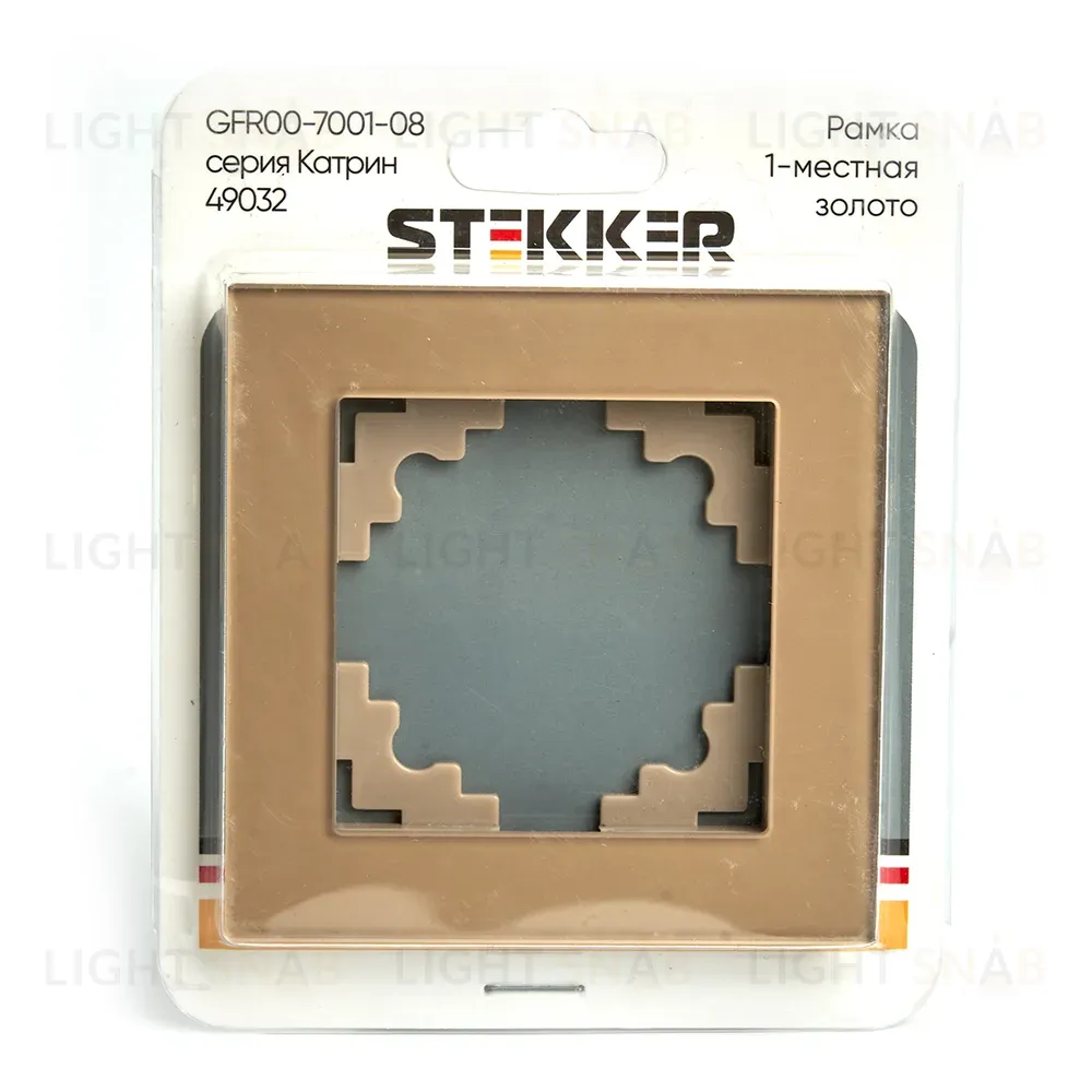 Рамка 1-местная Stekker Катрин GFR00-7001-08 49032 49032