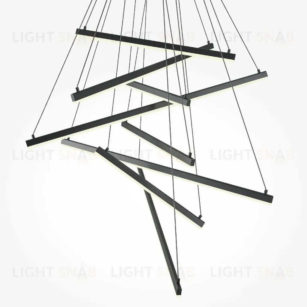 Каскадная люстра Maytoni Line MOD016PL-L96BK MOD016PL-L96BK