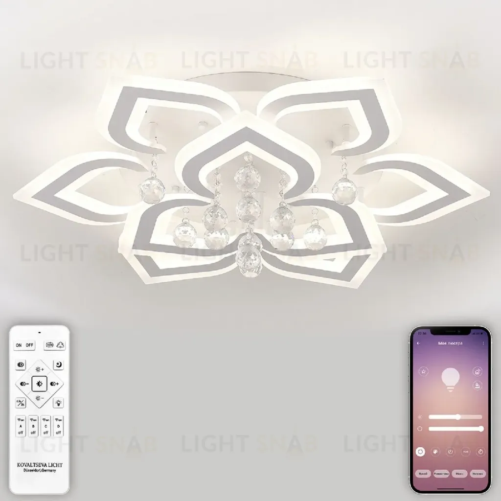 Потолочная люстра Natali Kovaltseva Cascade LED LAMPS 81158 LED LAMPS 81158