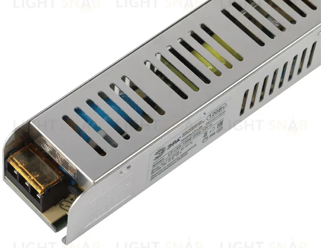 Блок питания Эра 120Вт DC12В 10A IP20 LP-LED-120W-IP20-12V-S Б0061124 Б0061124