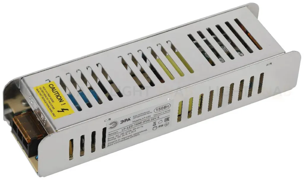 Блок питания Эра 150Вт DC24В 6.25A IP20 LP-LED-150W-IP20-24V-S Б0061131 Б0061131