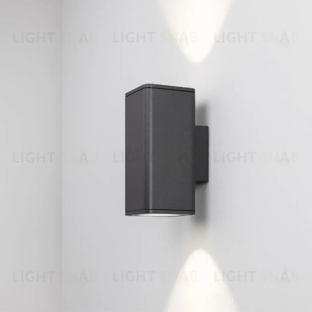 Уличный настенный светильник Arlight LGD-EVO-WALL-TWIN-S100x100-2x12W Day4000 (GR, 44 deg, 230V) 046194 046194