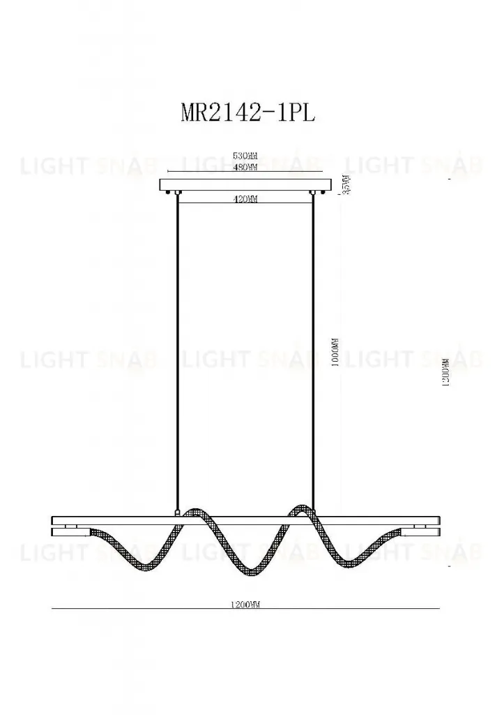 Подвесной светильник Myfar Kenneth MR2142-1PL MR2142-1PL