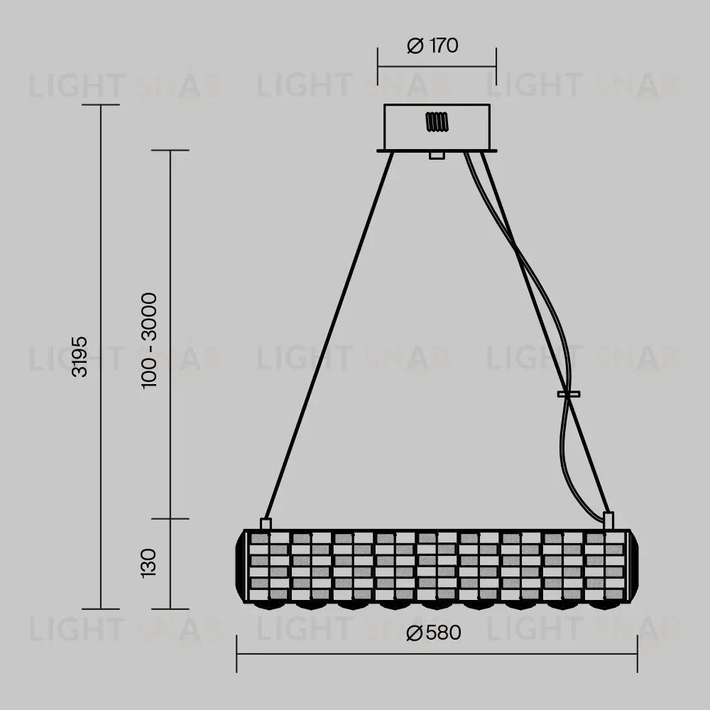 Подвесная люстра Maytoni Castello MOD336PL-L120G3K MOD336PL-L120G3K