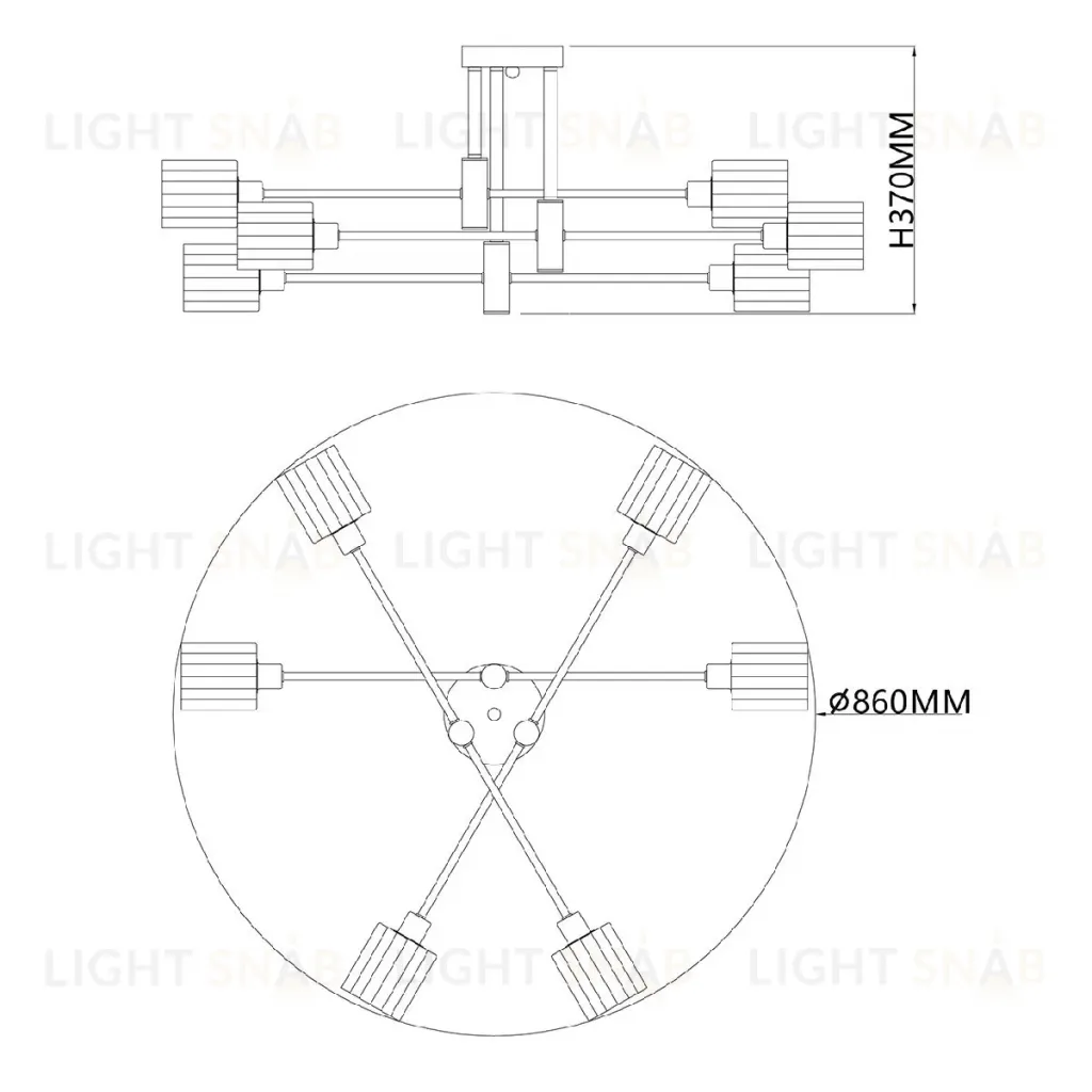 Потолочная люстра Escada Reflex 1140/6P 1140/6P