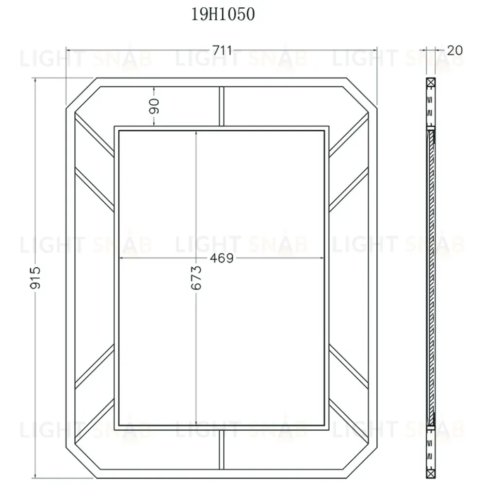 Зеркало Garda Decor KFG081 KFG081
