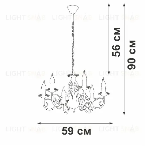 Подвесная люстра Vitaluce V1104-7/6 V1104-7/6