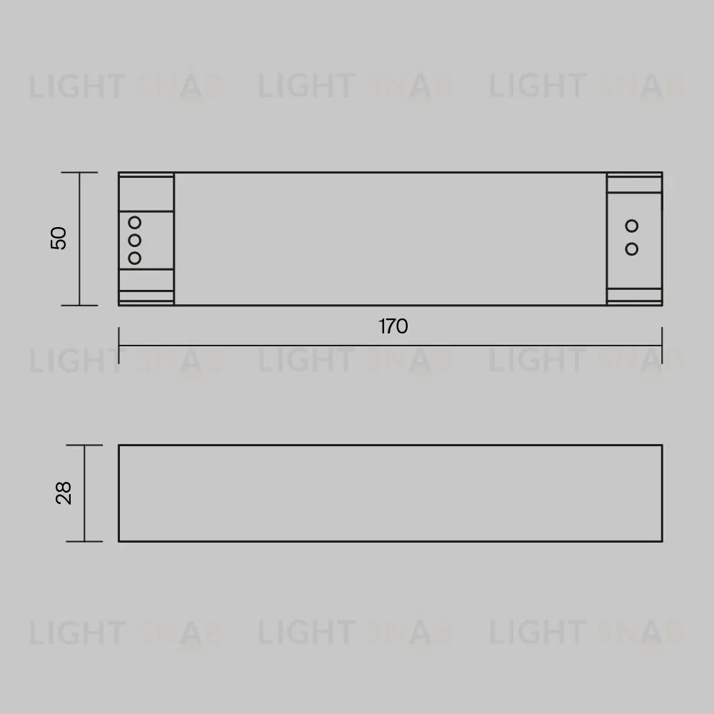 Блок питания Maytoni Power Supply Magnetic PSL005-100W-48V-IP20 PSL005-100W-48V-IP20
