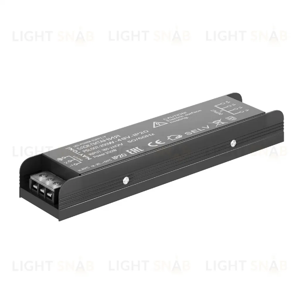 Блок питания Maytoni Power Supply Magnetic PSL007-200W-48V-IP20 PSL007-200W-48V-IP20
