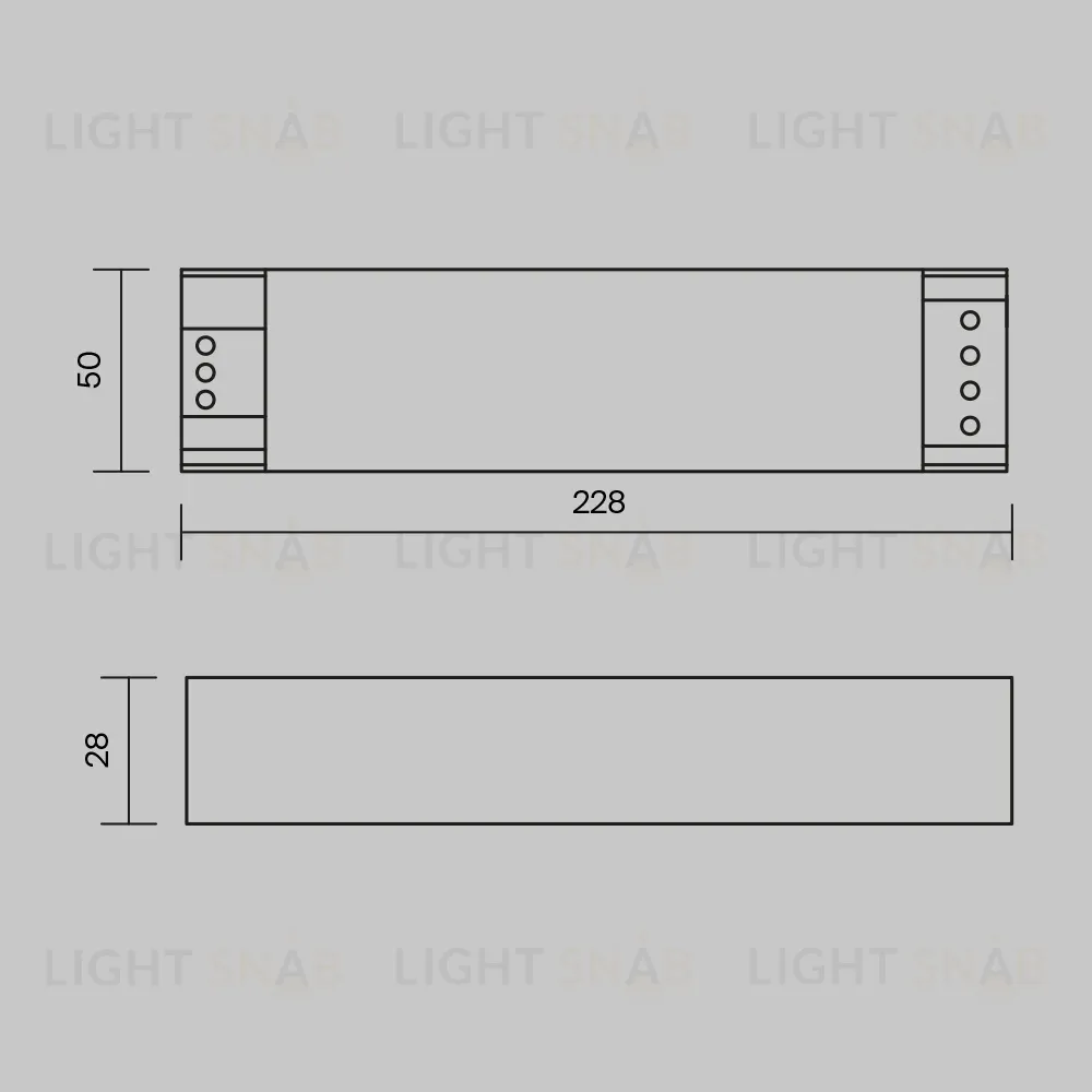 Блок питания Maytoni Power Supply Magnetic PSL007-200W-48V-IP20 PSL007-200W-48V-IP20