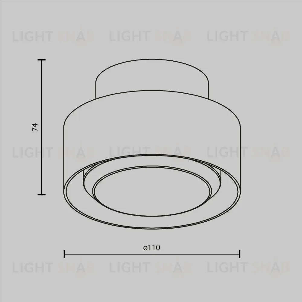 Потолочный светильник Maytoni Technical Ceiling Space C092CL-GX53-W C092CL-GX53-W