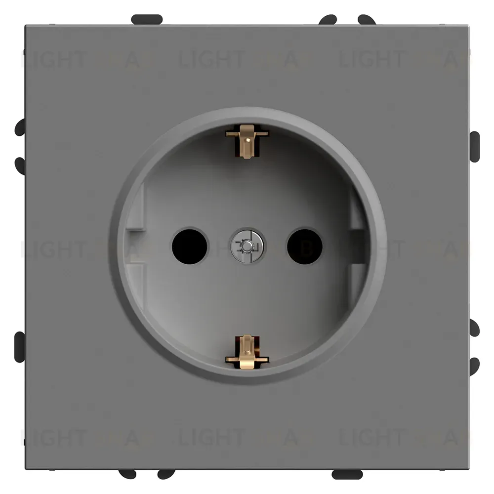Розетка 1-местная с защитной шторкой Stekker RST16-5110-10 Эмили 49958 49958