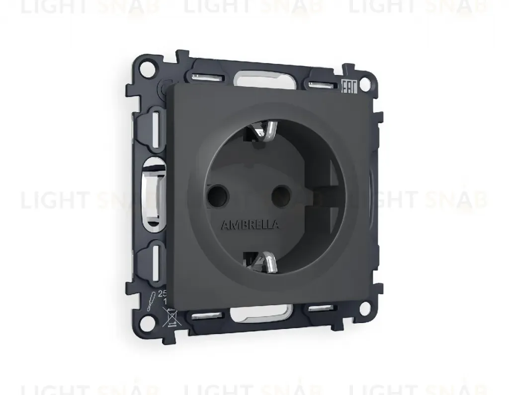 Комплект механизма розетки с/з со шторками Ambrella Volt Alfa MA907010 MA907010