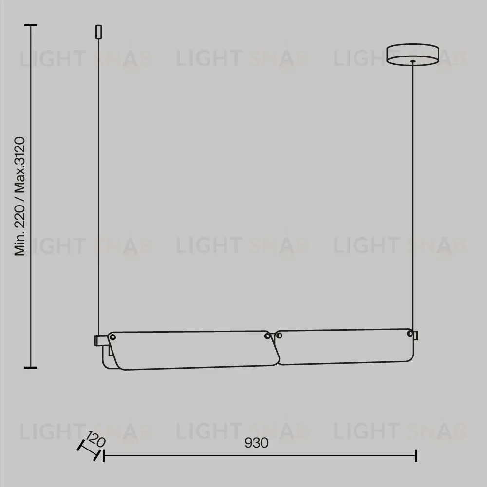 Подвесной светильник Maytoni Flat MOD296PL-L20BS3K MOD296PL-L20BS3K