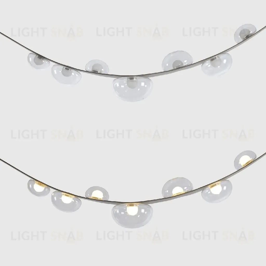 Подвесная люстра Crystal Lux BOSQUE SP7 L3000 GREY/TRANSPARENT BOSQUE SP7 L3000 GREY/TRANSPARENT