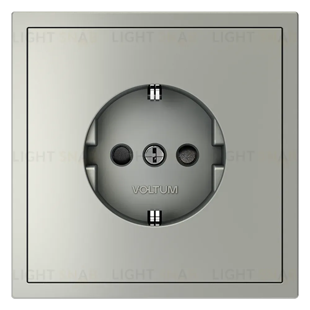 Розетка со шторками Voltum S70 VLS040205 (сталь) VLS040205