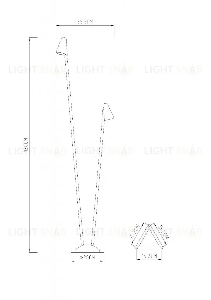 Ландшафтный светильник Arte Lamp Muphrid A4109PA-2BK A4109PA-2BK