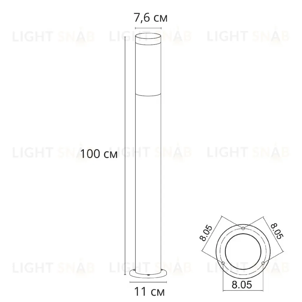 Ландшафтный светильник Arte Lamp Salire A3157PA-1BK A3157PA-1BK