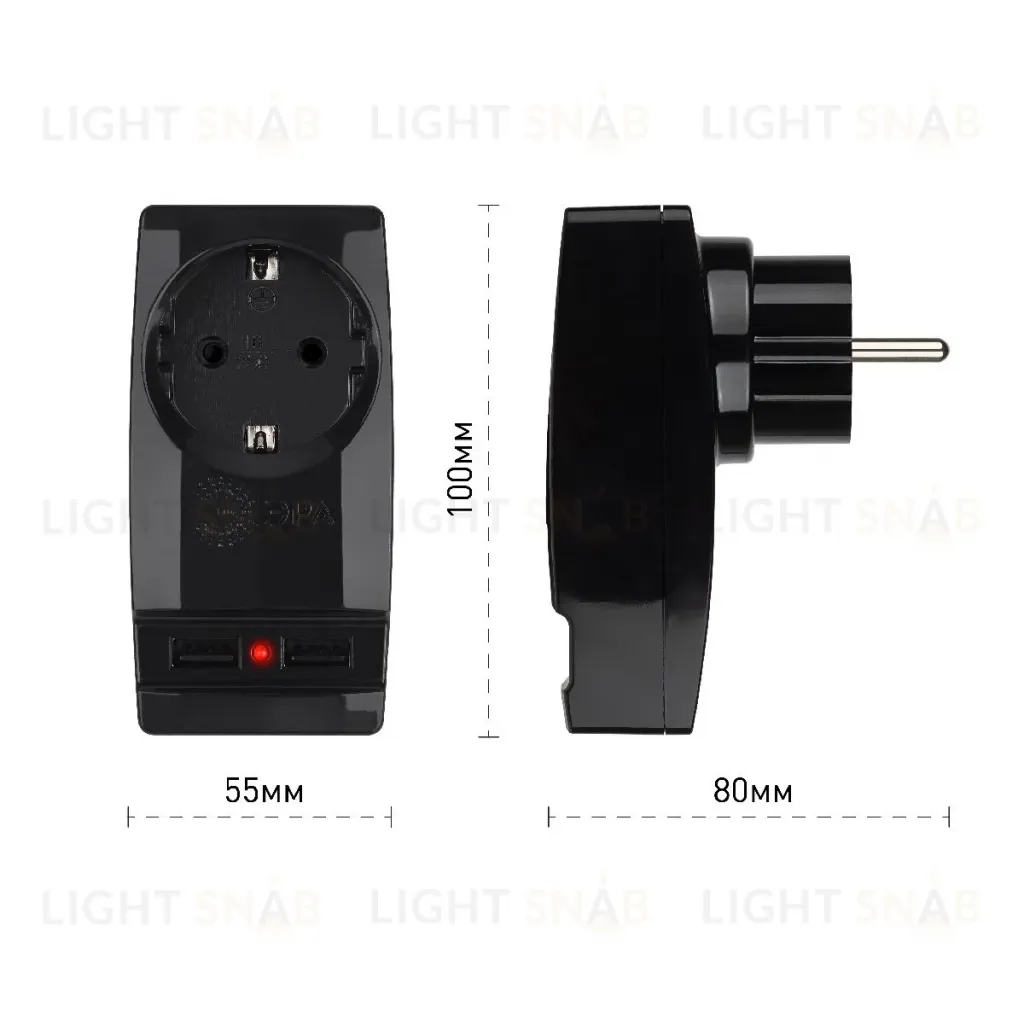 Разветвитель электрический Эра SP-1e-USB-B Б0026333 Б0026333