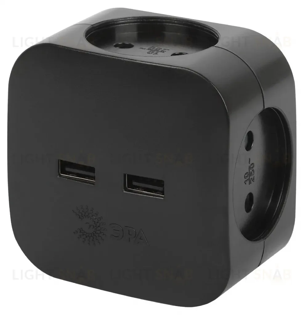 Разветвитель электрический Эра SP-4-USB-B Б0049536 Б0049536