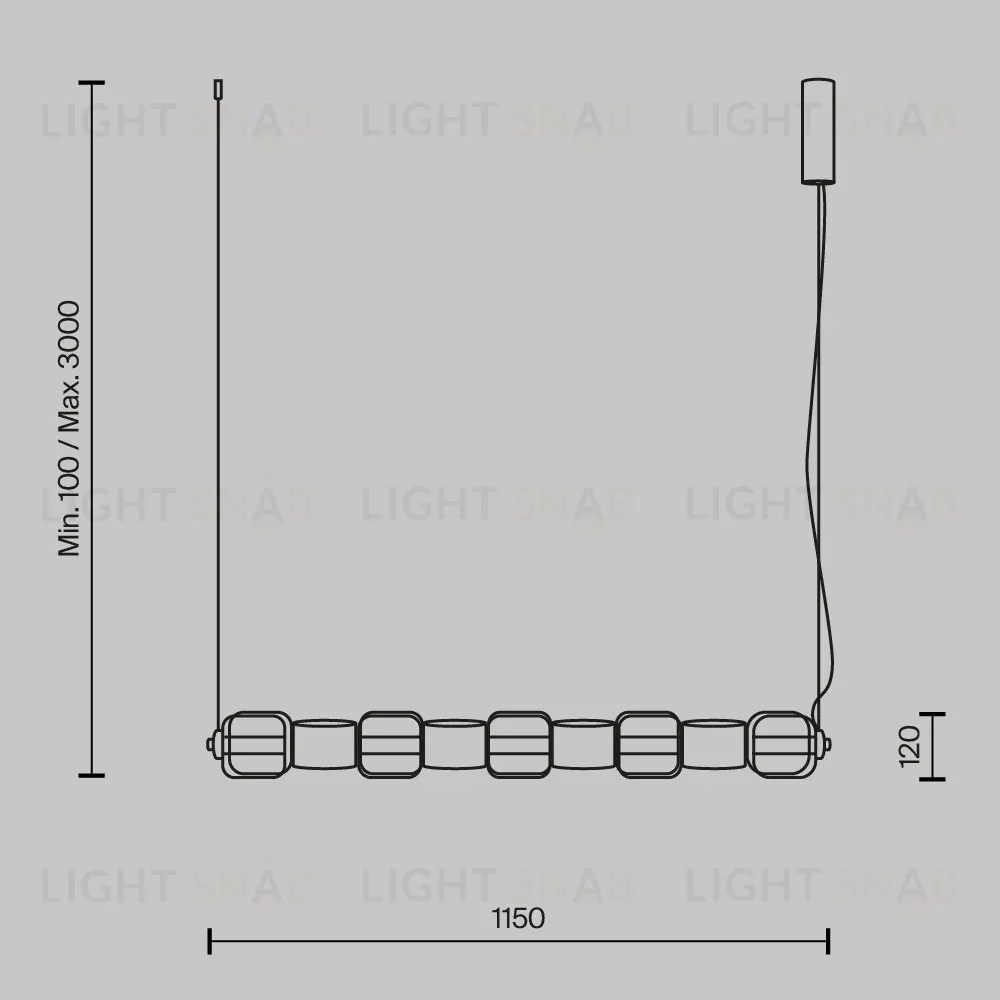 Подвесной светильник Maytoni Ritmo MOD381PL-L45CH3K MOD381PL-L45CH3K