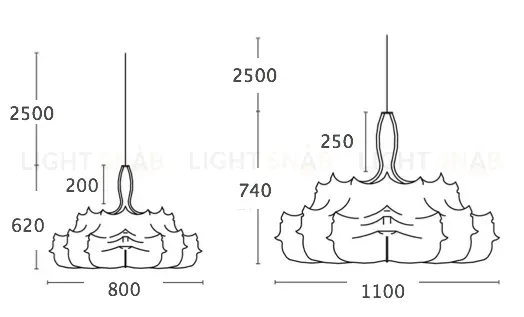 Подвесная люстра Flos Zeppelin 84505-22 84505-22