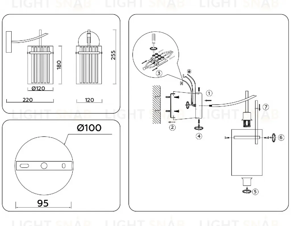 Бра Ambrella Light High Light Heigh Light LH56035 LH56035