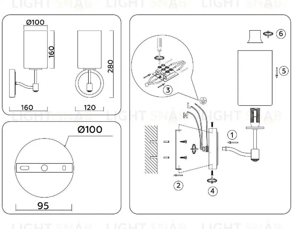 Бра Ambrella Light High Light Heigh Light LH56056 LH56056