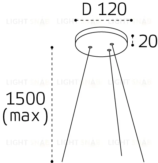 Основание для подвесного светильника Italline IT011-5025 white IT011-5025 white