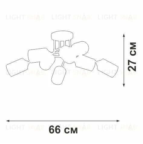 Потолочная люстра Vitaluce V2047-9/8PL V2047-9/8PL