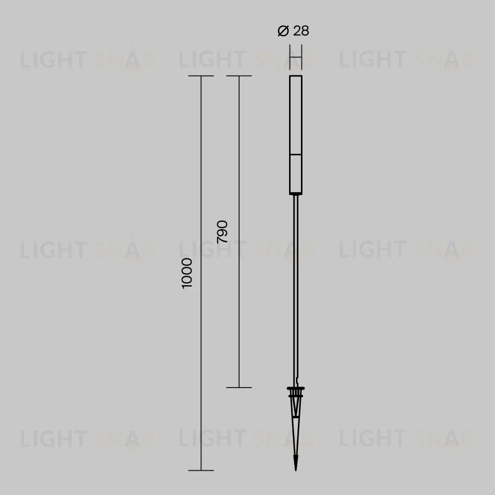 Ландшафтный светильник Maytoni Flare O487FL-L3GF3K1 O487FL-L3GF3K1