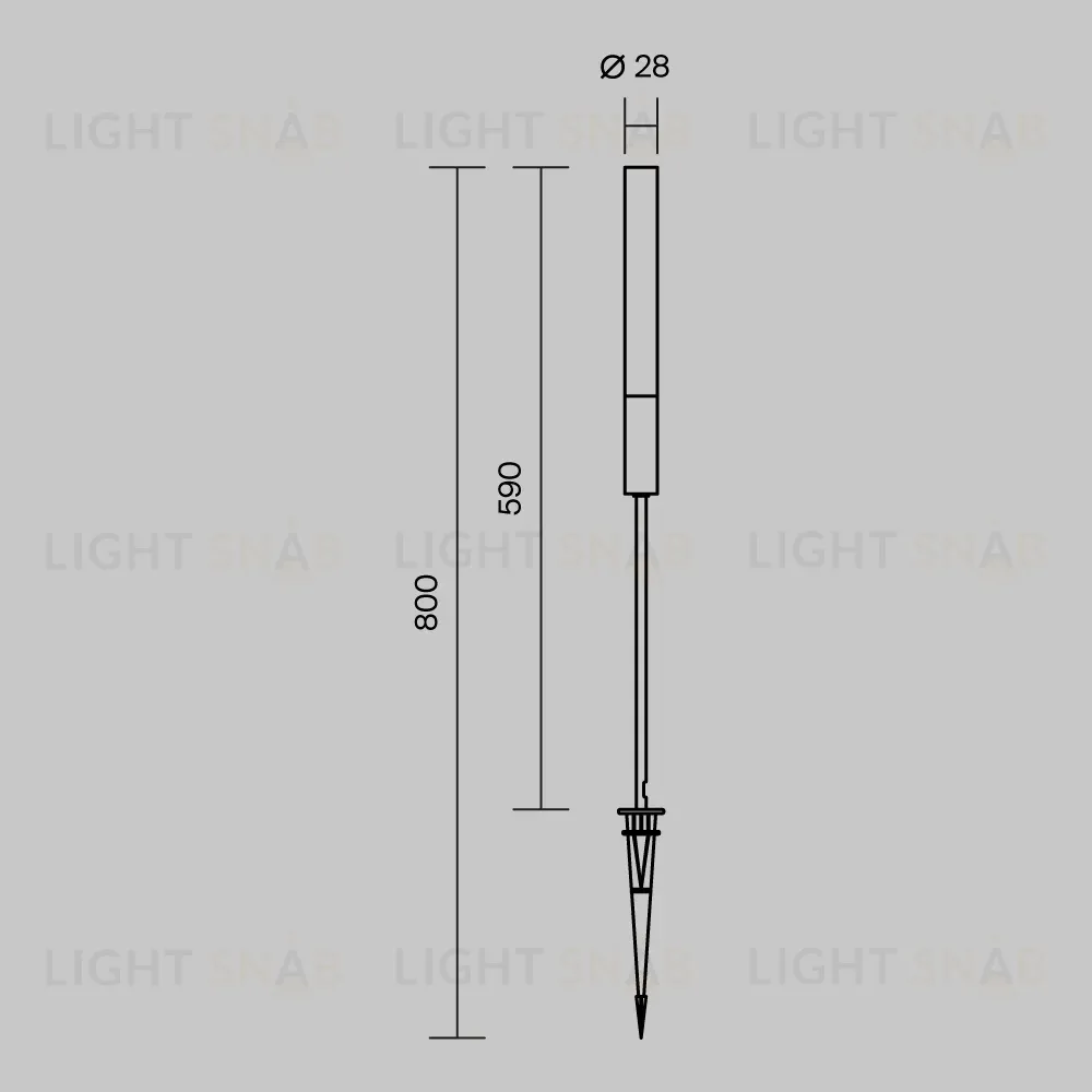 Ландшафтный светильник Maytoni Flare O487FL-L3GF3K O487FL-L3GF3K
