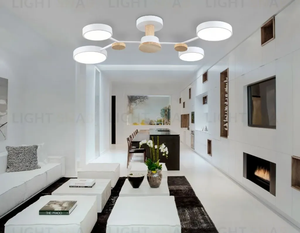Люстра на штанге Ambrella Light Linetech Comfort FL4858 FL4858