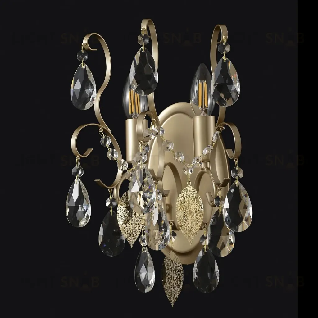 Бра Crystal Lux ESMIRALDA AP2 GOLD ESMIRALDA AP2 GOLD