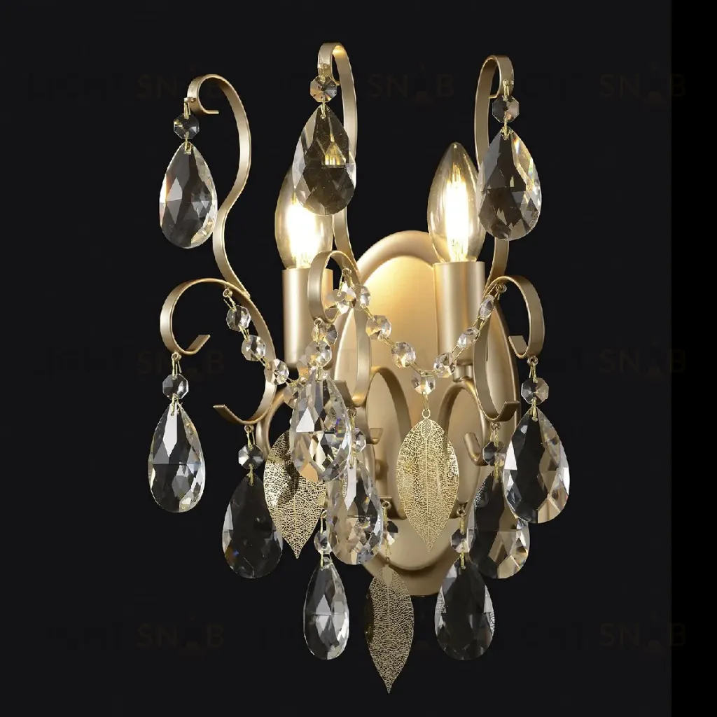 Бра Crystal Lux ESMIRALDA AP2 GOLD ESMIRALDA AP2 GOLD
