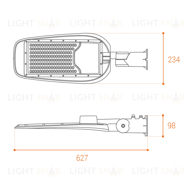 Уличный консольный светильник Wolta STL-120W/05 STL-120W/05