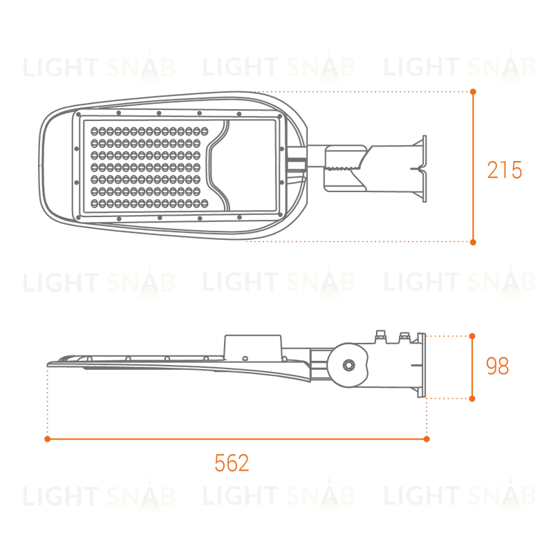 Уличный консольный светильник Wolta STL-70W/05 STL-70W/05
