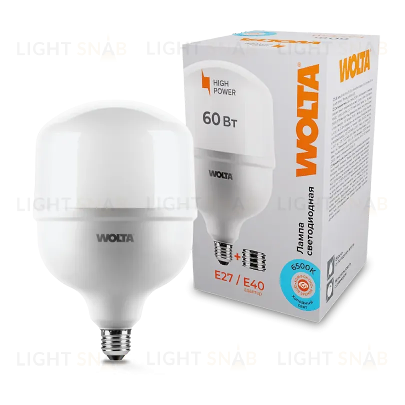 Светодиодная лампа Wolta 25WHP60E27/40 25WHP60E27/40