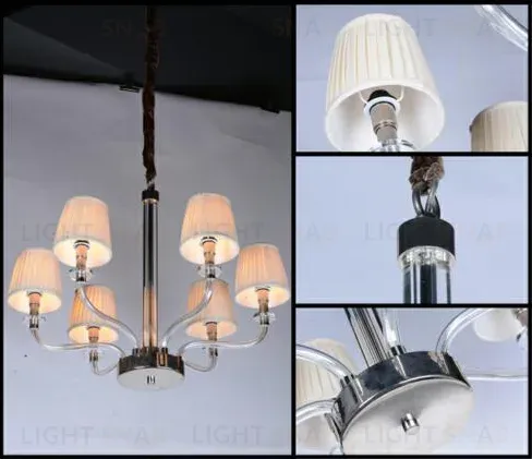 Подвесная люстра Delight Collection BRCH9021-6 nickel BRCH9021-6 nickel