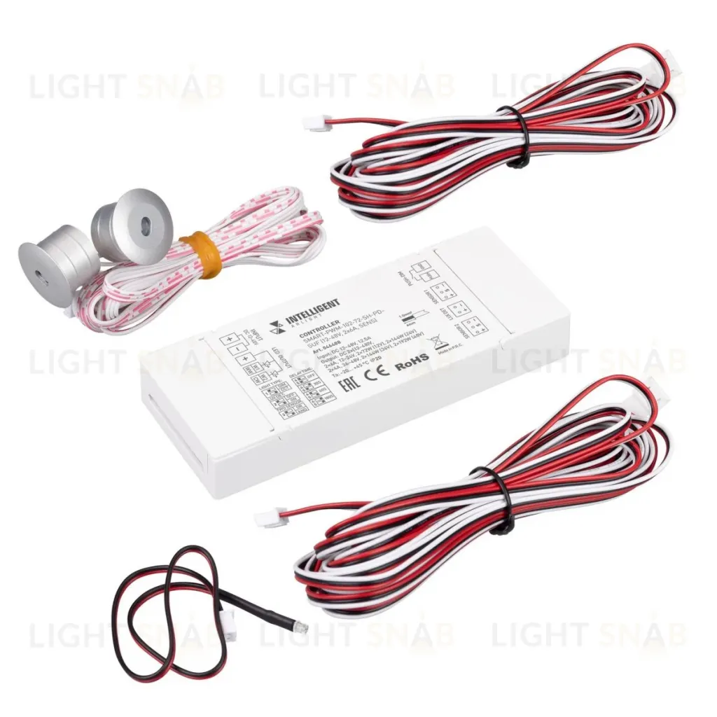 Контроллер лестничный Arlight SMART-PWM-102-72-SH-PD-SUF (12-48V, 2x6A, SENS) 046488 046488