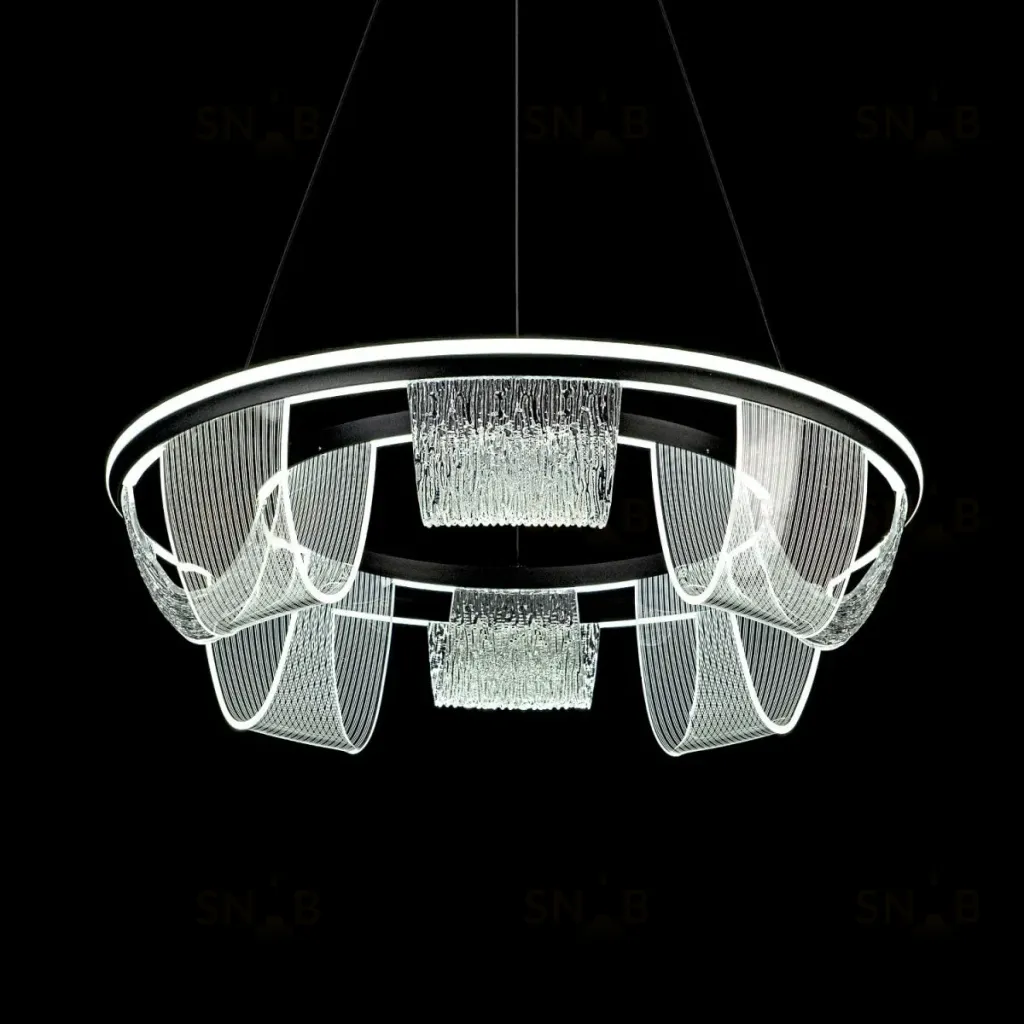 Подвесная люстра LED4U L7706-630 BK L7706-630 BK
