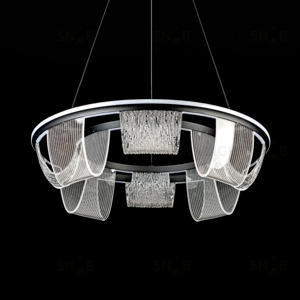 Подвесная люстра LED4U L7706-630 BK L7706-630 BK