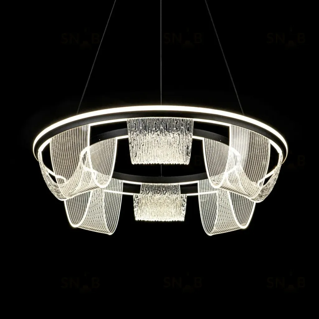 Подвесная люстра LED4U L7706-630 BK L7706-630 BK