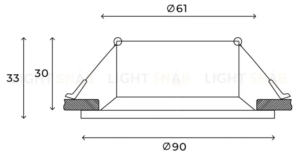 Встраиваемый светильник Hesby Lighting Glow HSBL_0102 HSBL_0102