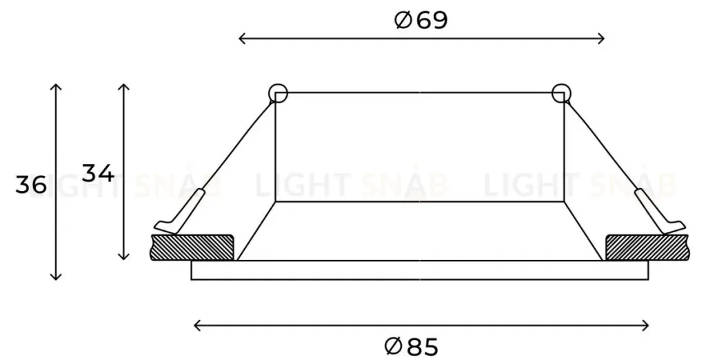 Встраиваемый светильник Hesby Lighting Sogne HSBL_0096 HSBL_0096