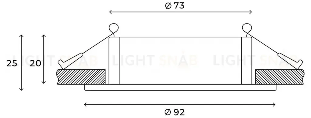 Встраиваемый светильник Hesby Lighting Breeze HSBL_0097 HSBL_0097