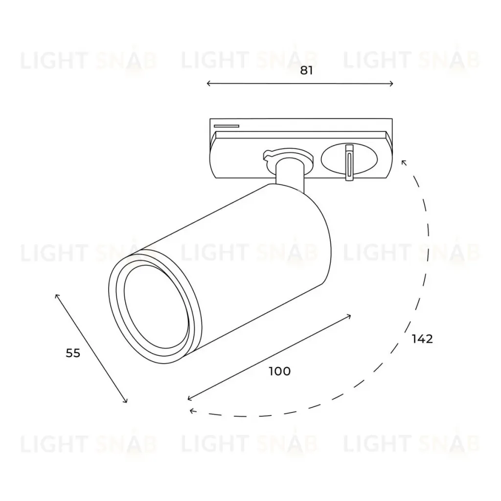 Трековый однофазный светильник Hesby Lighting Skylite HSBL_0044 HSBL_0044